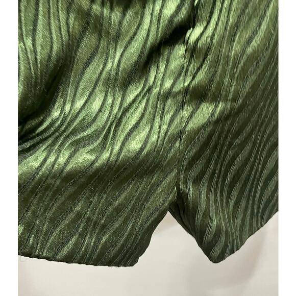 Retrofête‎ Jana Green Zebra Jana Plunging Double Breasted Blazer Sexy Romper Med - Picture 7 of 14